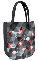 Felt bag CITY ANTHRACITE Flamingi